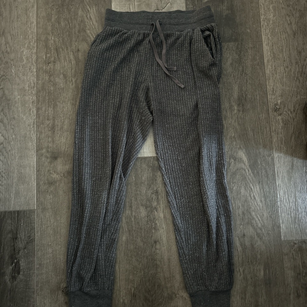 Garage Charcoal Ribbed Joggers